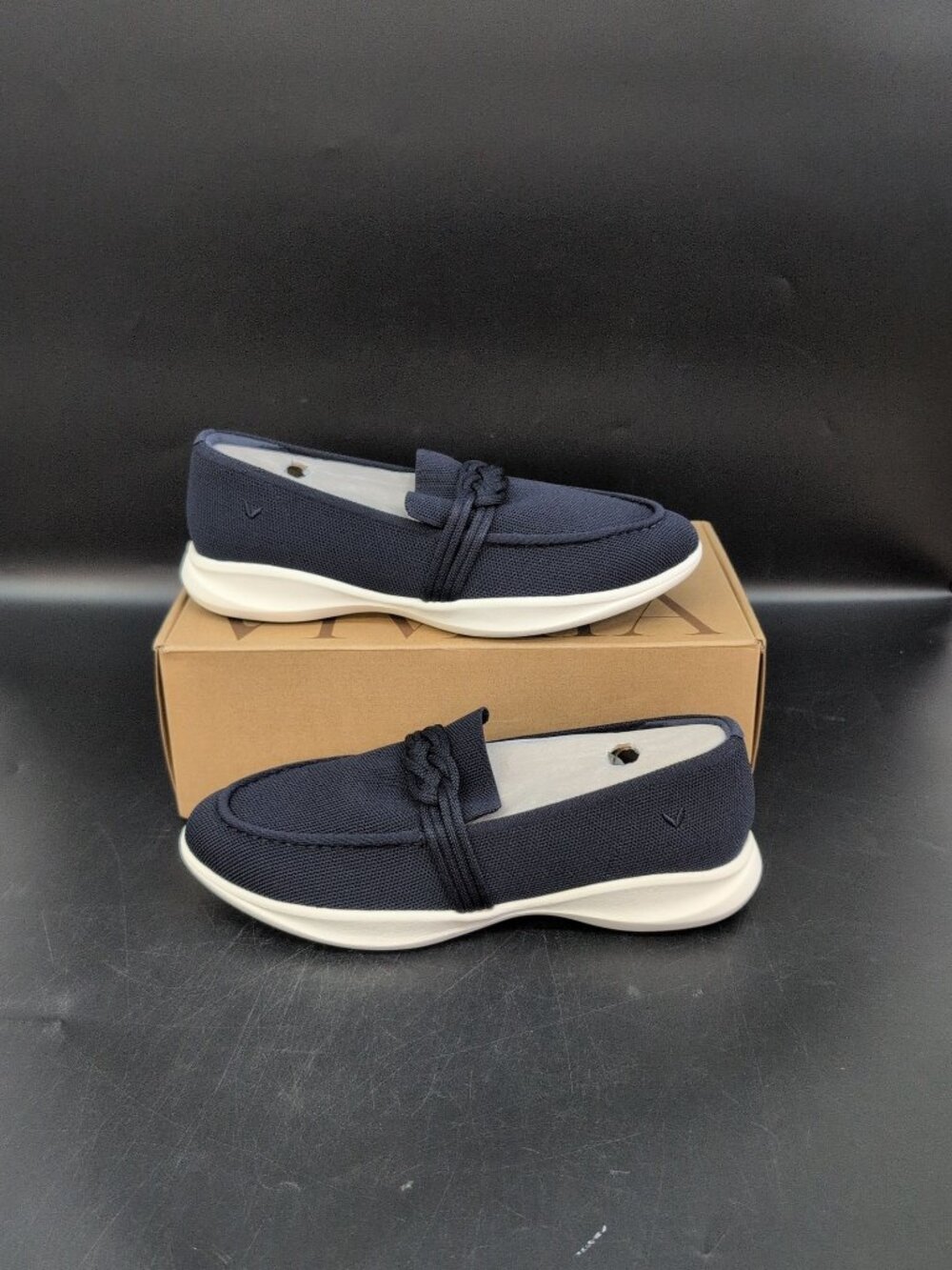 VIVAIA Iasmin Walker Pro Knot Hybrid Penny Loafers Women's Size 43 Blue